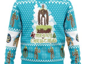 Merry Christmas Castle In The Sky Ugly Christmas Sweater - Image 1