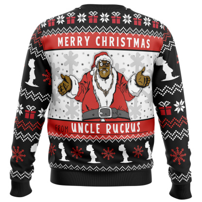 merry christmas from uncle ruckus ugly christmas sweater 2 Merry Christmas From Uncle Ruckus Ugly Christmas Sweater - Image 2