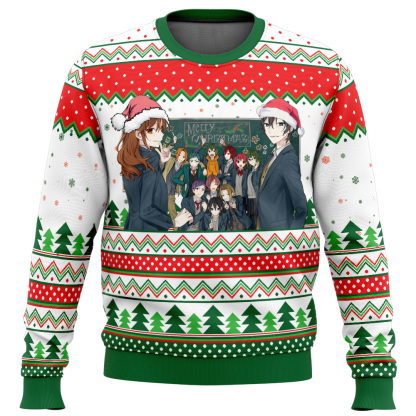 merry christmas horimiya ugly christmas sweater 1 Merry Christmas Horimiya Ugly Christmas Sweater - Image 1