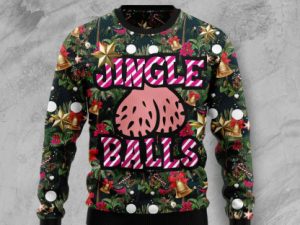 Merry Christmas Jingle Balls Ugly Ugly Christmas Sweater - Image 1