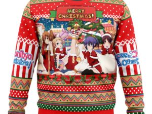Merry Christmas Ladies Love Chunibyo Other Delusions Ugly Christmas Sweater - Image 1