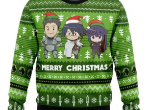 Merry Christmas Log Horizon Ugly Christmas Sweater - Image 1