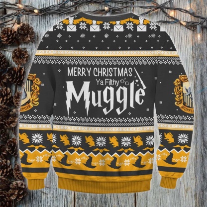 merry christmas muggle ugly christmas sweater 2 Merry Christmas Muggle Ugly Christmas Sweater - Image 2