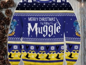 Merry Christmas Muggle Ugly Christmas Sweater Holiday Gift - Image 1