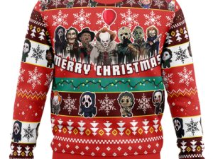 Merry Christmas Nightmares Of Halloween Ugly Christmas Sweater - Image 1