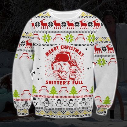 merry christmas shitters full ugly christmas sweater holiday gift 1 Merry Christmas Shitters Full Ugly Christmas Sweater Holiday Gift - Image 1