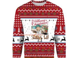 Merry Christmas Shitters Ugly Christmas Sweater 3D Over Print - Image 1