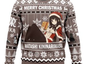 Merry Christmas Watashi Kininarimasu Hyouka Ugly Christmas Sweater - Image 1