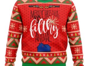 Merry Christmas Ya Filthy Animal Ugly Christmas Sweater - Image 1