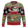 Merry Christmas Yoda Cosmic Battles Ugly Christmas Sweater - Image 1