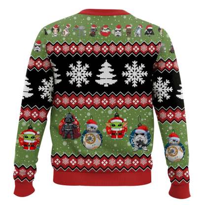 merry christmas yoda cosmic battles ugly christmas sweater 2 Merry Christmas Yoda Cosmic Battles Ugly Christmas Sweater - Image 2