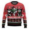 Merry Christmas Yoda Cosmic Battles Ugly Christmas Sweater Holiday Gift - Image 1