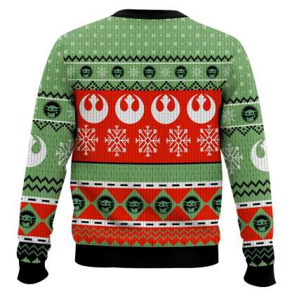 merry christmas yoda cosmic battles ugly christmas sweater xmas gift 2 Merry Christmas Yoda Cosmic Battles Ugly Christmas Sweater Xmas Gift - Image 2