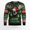 Merry Christmoose Ugly Christmas Sweater - Image 1