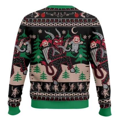 merry krampus naughty brats ugly christmas sweater 2 Merry Krampus Naughty Brats Ugly Christmas Sweater - Image 2