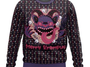 Merry Krampus Ugly Christmas Sweater Holiday Gift - Image 1