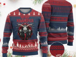 Merry Krampus Ugly Christmas Sweater Horor Xmas Evil - Image 1