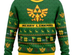 Merry Linkmas Zelda Ugly Christmas Sweater - Image 1