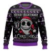 Merry Nightmare Christmas Jack Skellington Ugly Christmas Sweater - Image 1