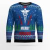 Merry Nursemas Ugly Christmas Sweater - Image 1