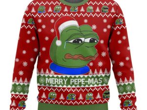 Merry Pepe Mas Ugly Christmas Sweater - Image 1