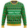 Merry Pizza Ugly Christmas Sweater - Image 1
