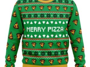 Merry Pizza Ugly Christmas Sweater - Image 1