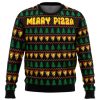 Merry Pizza Ugly Christmas Sweater Holiday Gift - Image 1