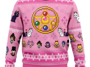 Merry Senshi Sailor Moon Ugly Christmas Sweater - Image 1