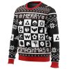 Merry Smashmas Super Smash Bros Ugly Christmas Sweater - Image 2