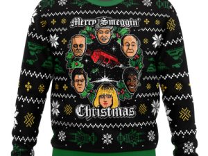 Merry Smeggin Christmas Red Dwarf Ugly Christmas Sweater - Image 1