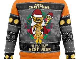 Merry Taxes Christmas Robin Hood Ugly Christmas Sweater - Image 1