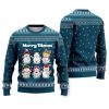Merry Titmas Naughty Snowman Funny Ugly Christmas Sweater - Image 1