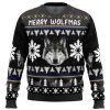 Merry Wolfmas Wolf Ugly Christmas Sweater - Image 1