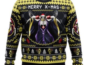 Merry X Mass Ainz Ooal Gown Overlord Ugly Christmas Sweater - Image 1