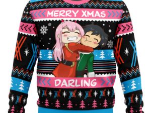 Merry Xmas Darling Darling In The Franxx Ugly Christmas Sweater - Image 1