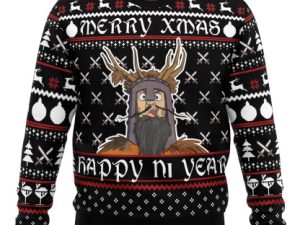 Merry Xmas Happy Ni Year Monty Python Ugly Christmas Sweater - Image 1