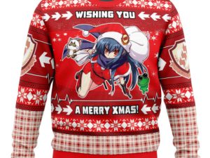 Merry Xmas Shiina Angel Beats Ugly Christmas Sweater - Image 1
