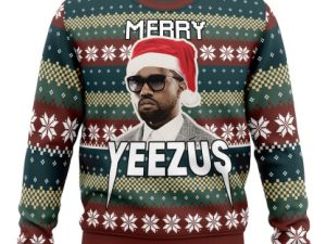Merry Yeezus Kanye West Ugly Christmas Sweater - Image 1