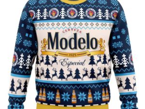 Mexican Lager Especial Beer Ugly Christmas Sweater - Image 1