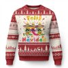 Mexico Xmas Ugly Christmas Sweater Feliz Navidad Mexican Fiesta Hot Pepper Guitar Party - Image 1