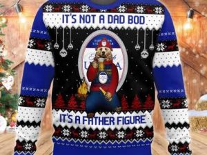 Michelob Ultra Beer Its Not A Dad Bod Its A Father Figure Ugly Christmas Sweater - Image 1