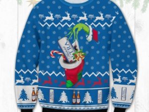 Michelob Ultra Grinch Hand Ugly Christmas Sweater - Image 1