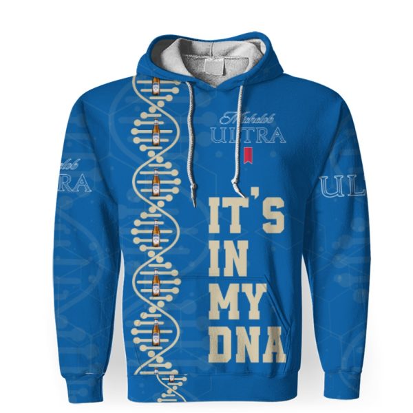 Michelob Ultra It's In My DNA-3D Unisex Hoodie - Image 1