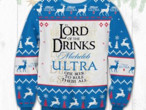 Michelob Ultra Lord Of The Rings Ugly Christmas Sweater - Image 1