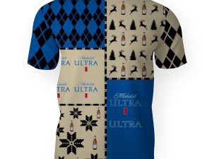 Michelob Ultra Merry Christmas And -3D Unisex T-Shirt - Image 1