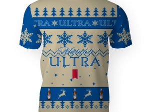 Michelob Ultra Merry Christmas Unisex Gift Fan-3D Unisex T-Shirt - Image 1