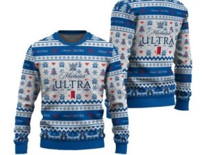 Michelob Ultra Snowing Ugly Christmas Sweater - Image 1