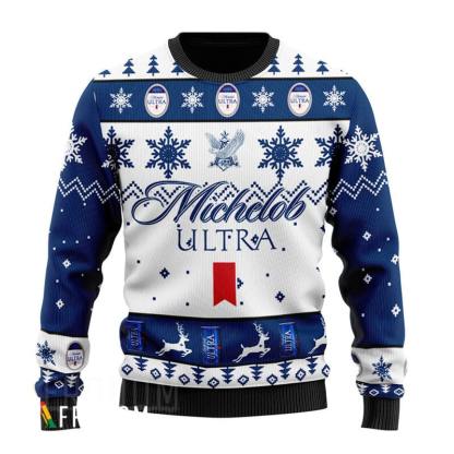 michelob ultra ugly christmas sweater holiday gift holiday gift 1 Michelob Ultra Ugly Christmas Sweater Holiday Gift Holiday Gift - Image 1