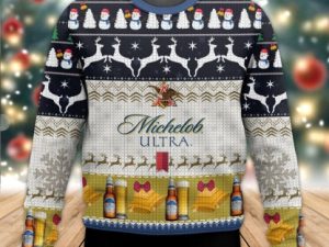 Michelob Ultra Ugly Christmas Sweater Present - Image 1